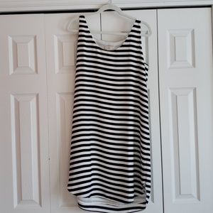 Loft Dress.  Large Navy and White Stripe.  NWOT.